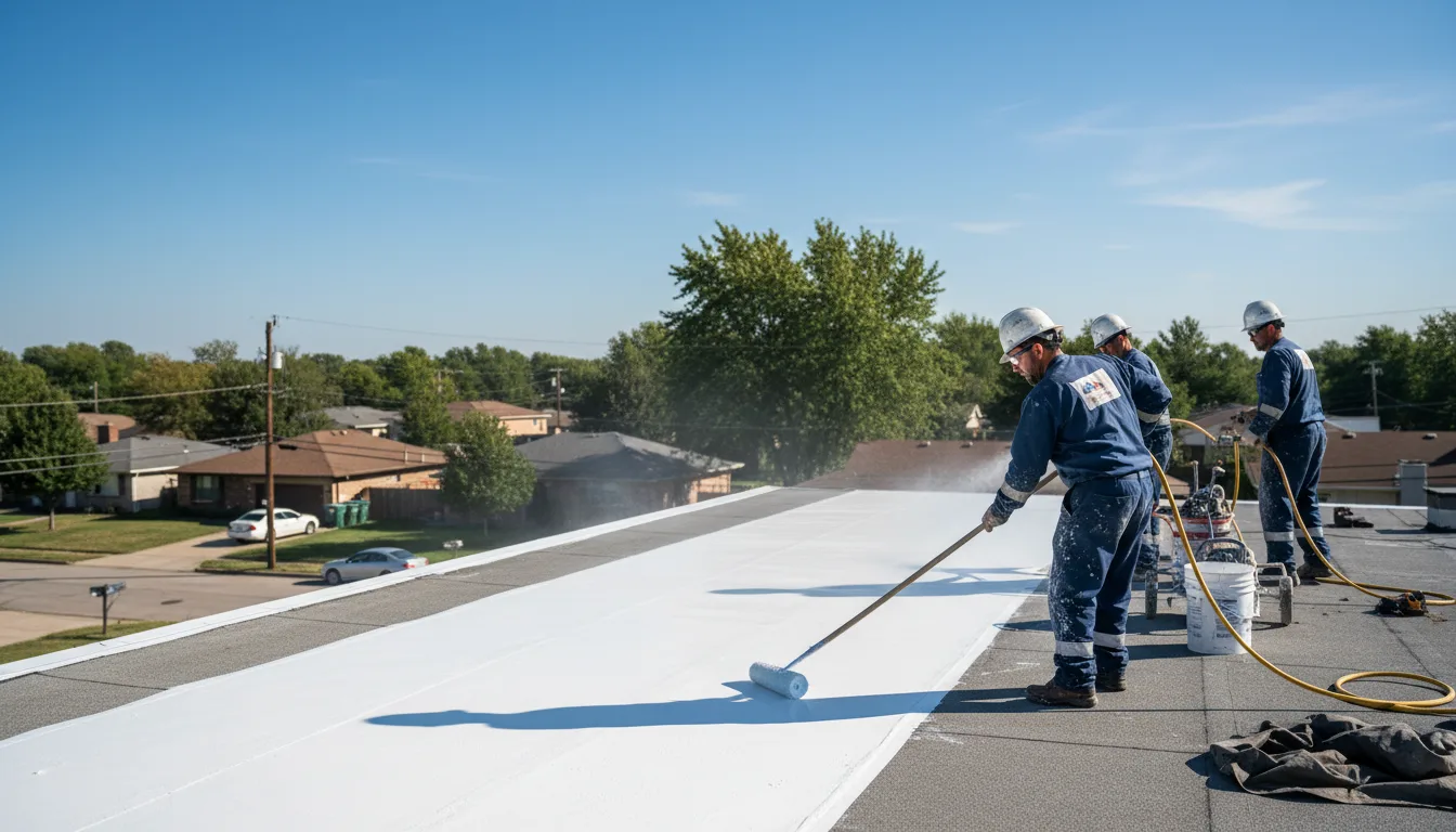 Commercial roof coating in Pearl, IL near me